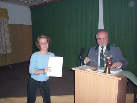 Preisverteilung an S. Werner