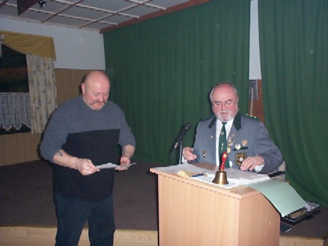 Preisverteilung an R. Gemeinhardt