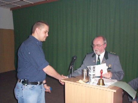 Preisverteilung an Chr. Tschoepe