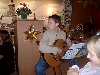 Sogar mit musikalischer Begleitung
