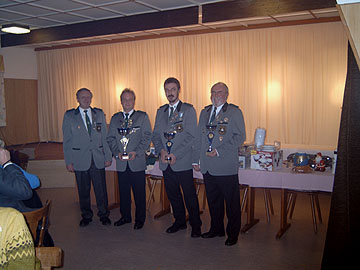 Da strahlen sie, unsere besten Schützen des Vereins